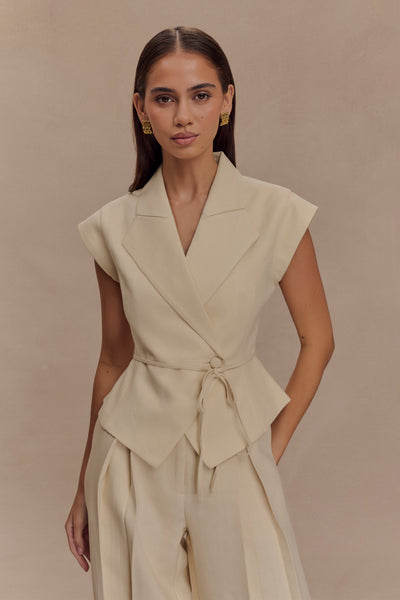 Raya Linen Sleeve Top