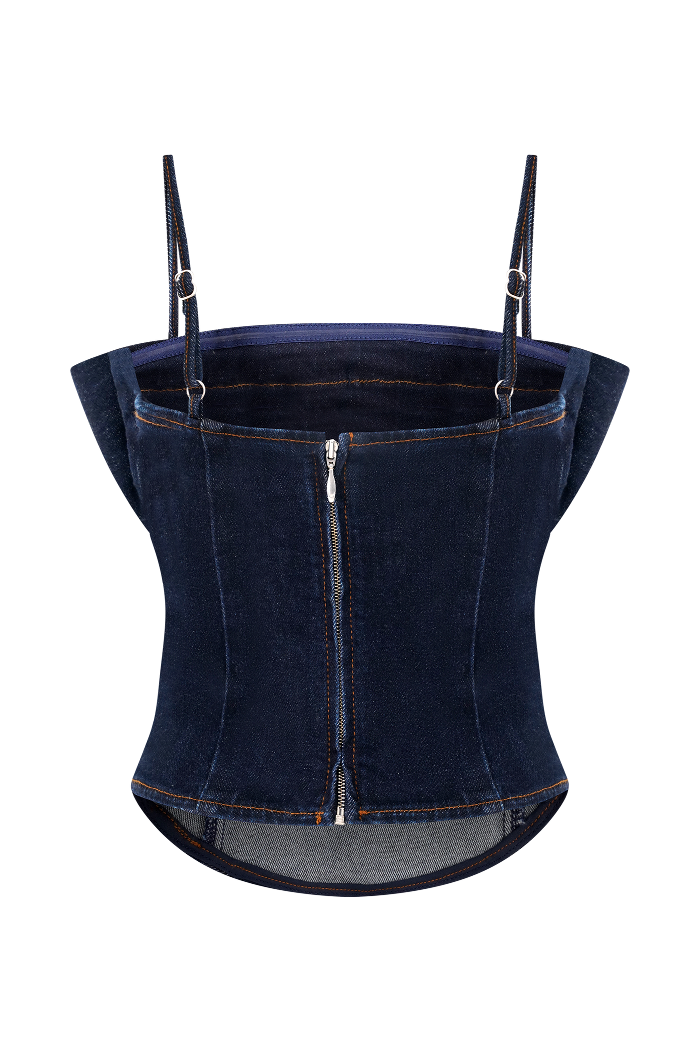 Cecilia Denim Frill Corset