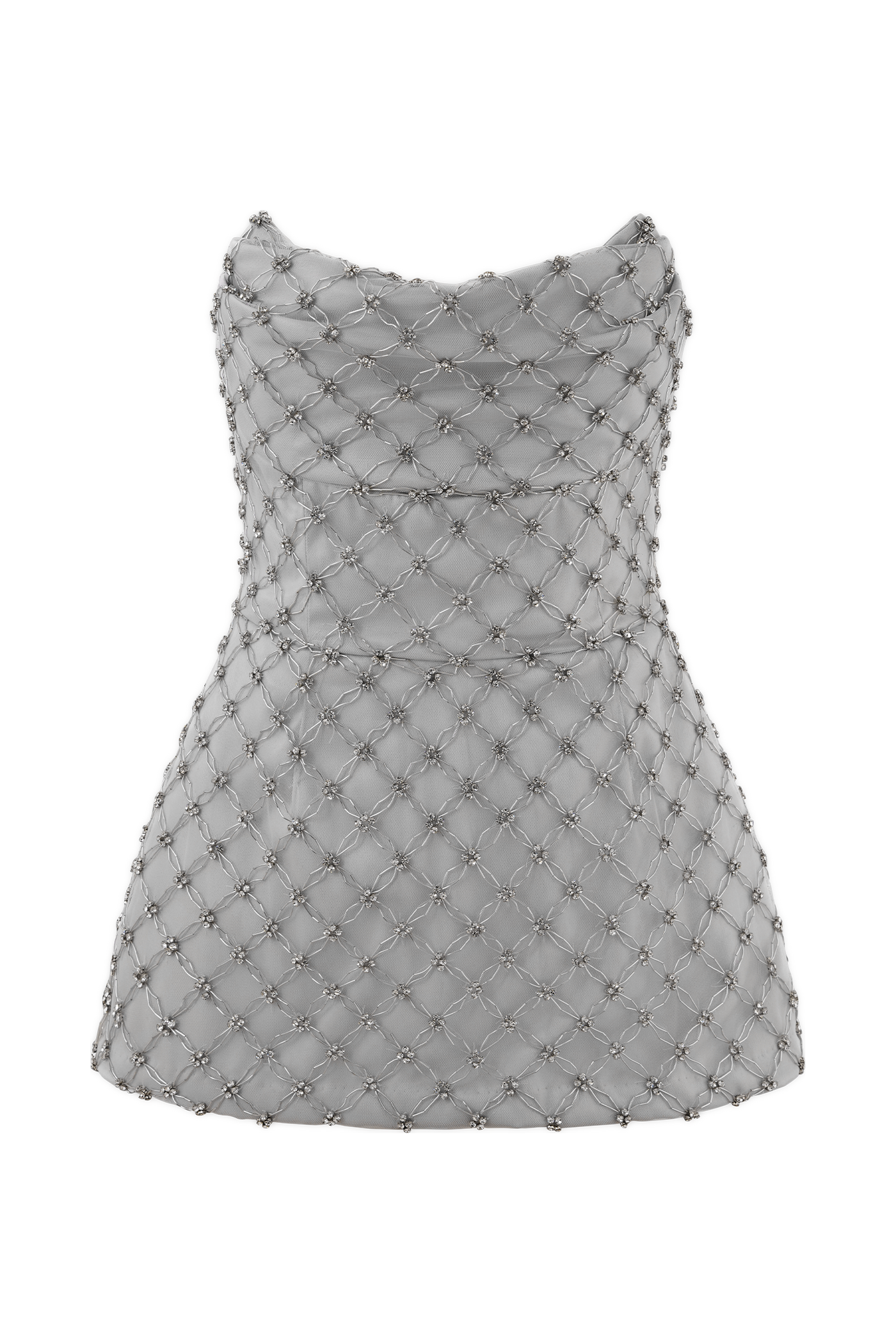 Zuri Silver Peplum Corset